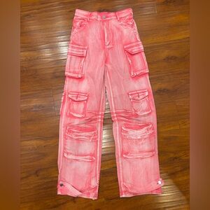 Hot Pink Cargo Pants